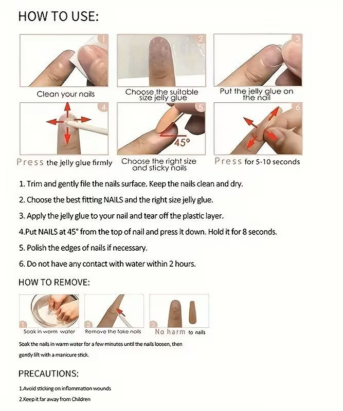 Med Ballet Chrome Nude Pink French Press-on Nail Set 20 - 24 pieces