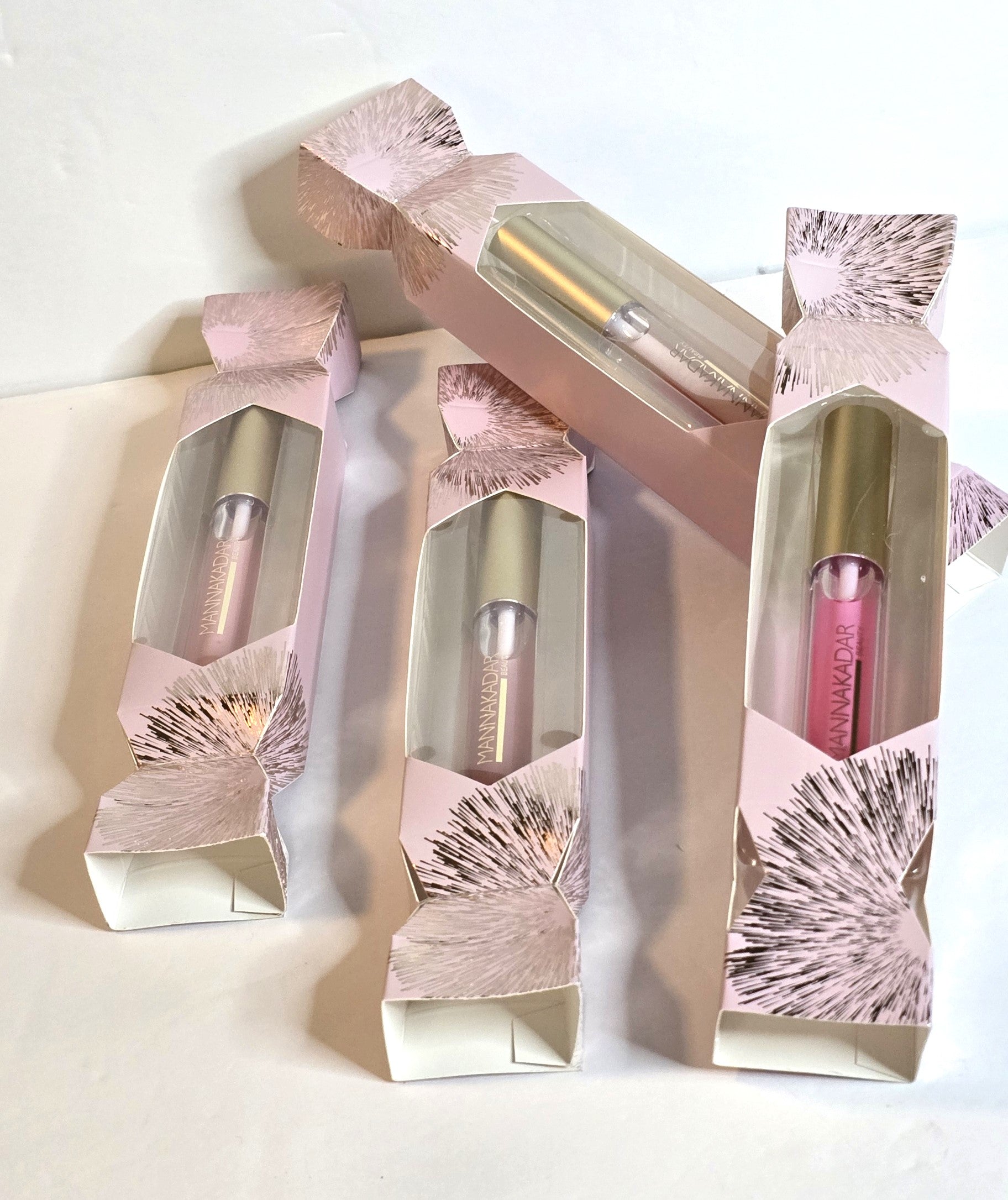 Manna Kadar Beauty Lip Gloss Set, 4 Shades, 0.27 fl.oz/8ml Each