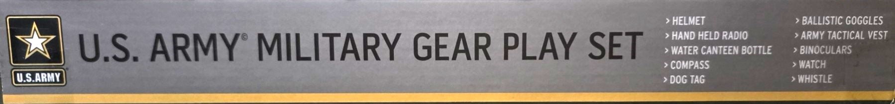 US Army Military Gear 10 pc Play Set