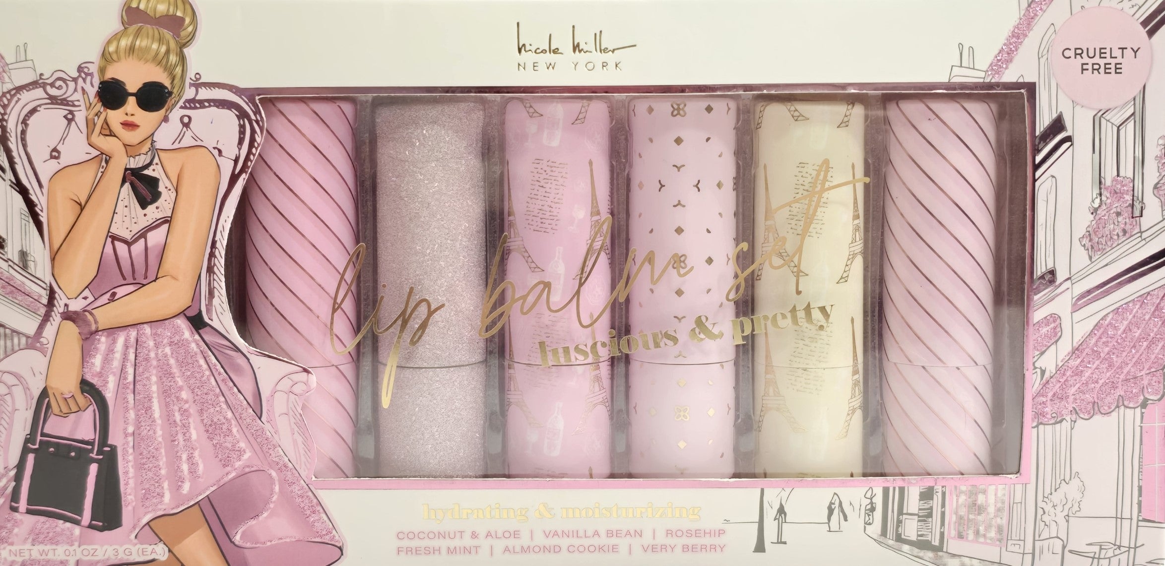 Nicole Miller Lady in Glitter Pink Collection