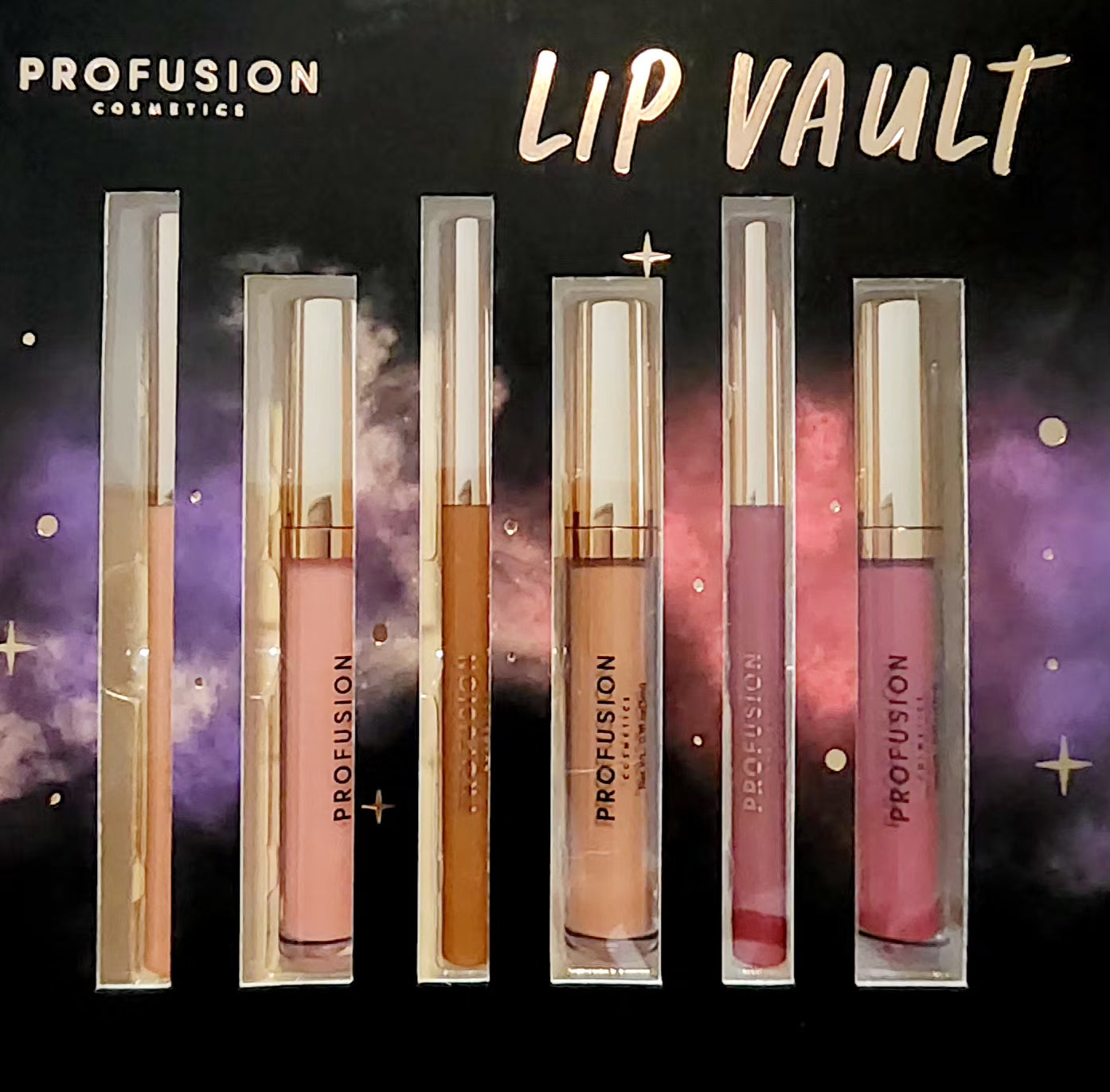 PROFUSION Lip Vault 6 pcs Lip Gloss and Lip Liner
