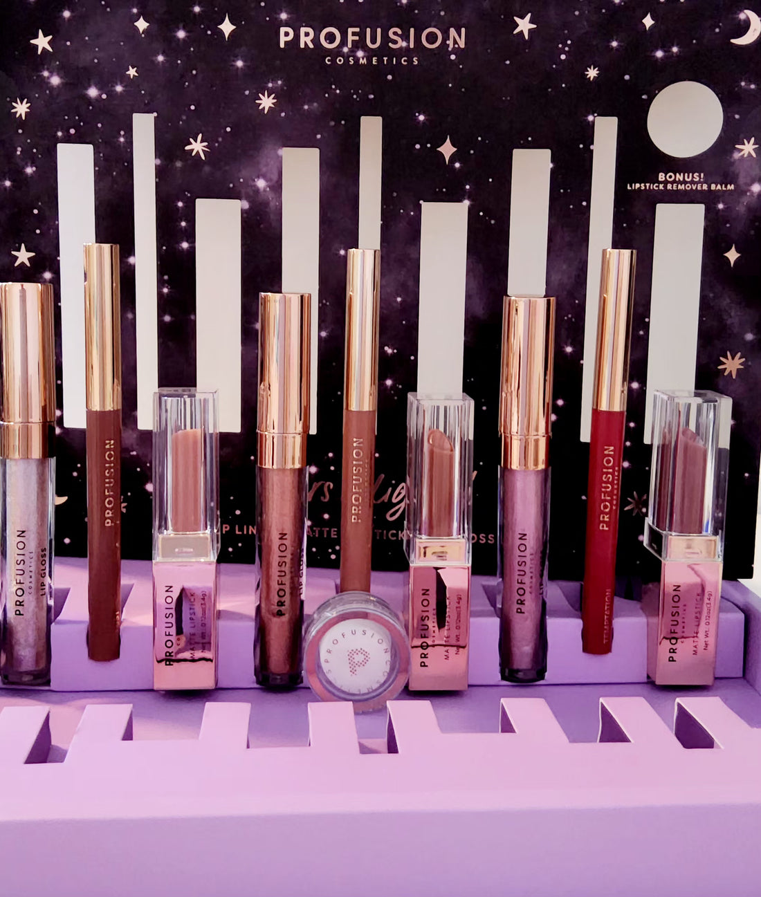 PROFUSION Stars Aligned Lip Liner Matte Lipstick Gloss Set