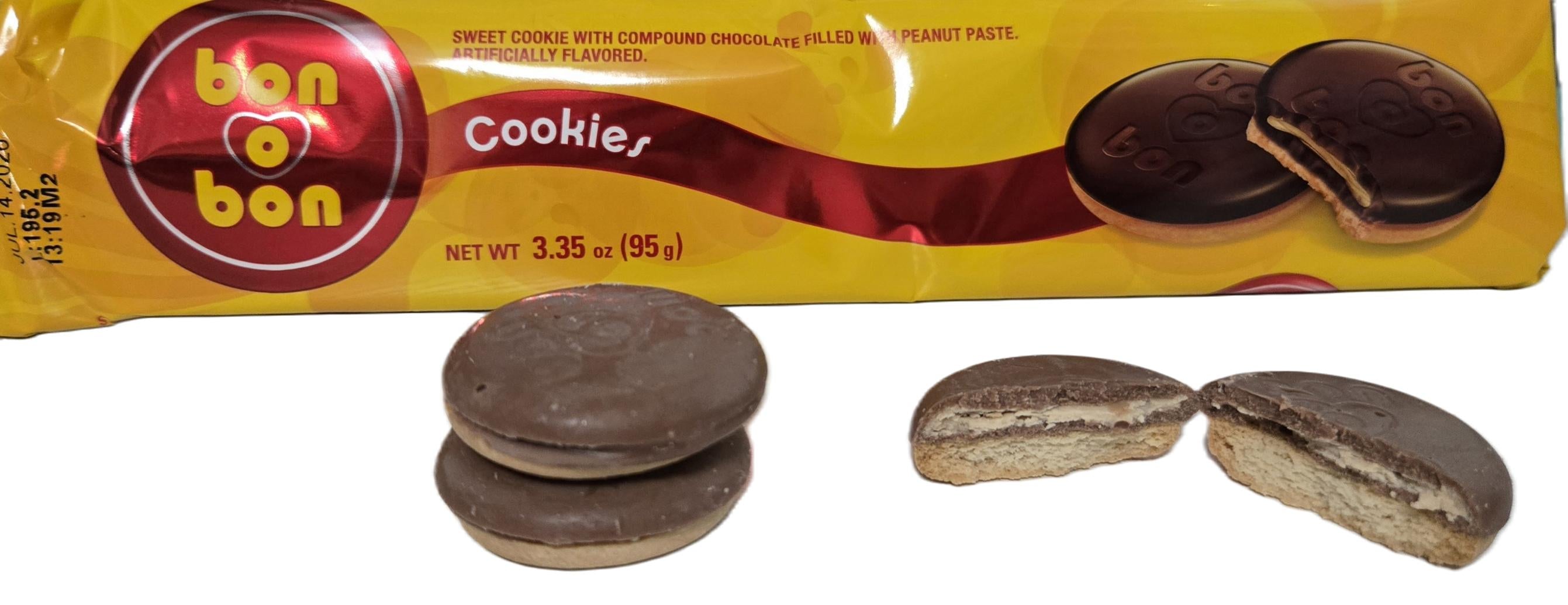 Bon o Bon Sweet Cookies filled with Peanut Paste