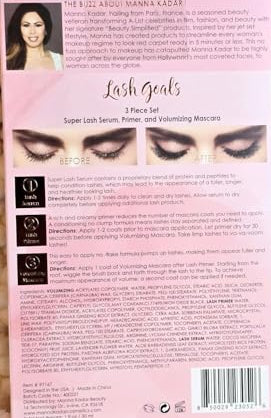 Manna Kadar Lash Goals 3-Piece Lash Set, Black