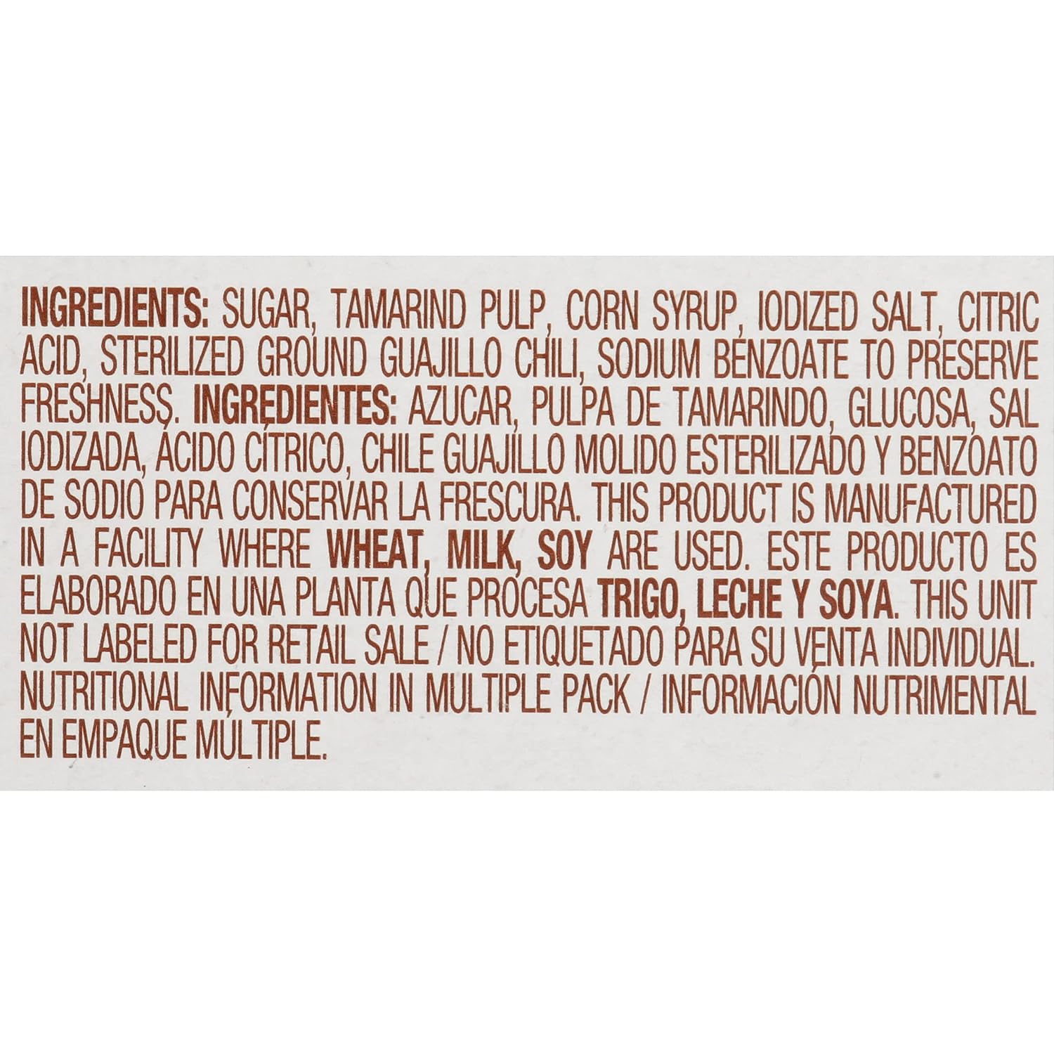 Pulparindo Tamarind Mexican Candy De la Rosa - Original Flavor - One 10 oz (280g