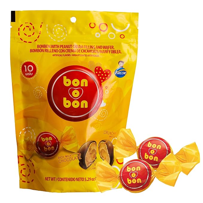 Bon o Bon Chocolate and White Chocolate Covered Truffle, 5.29 oz & 9.52oz