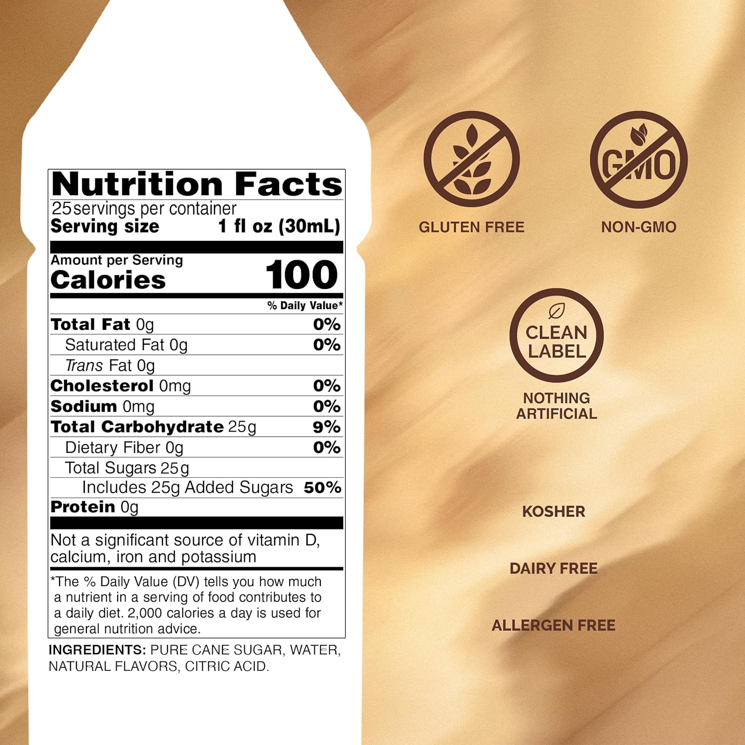 Monin - Coconut Syrup, Creamy Tropical Flavor 750ml