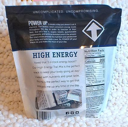Power Up Premium Trail Mix 8-1.5oz Antioxidant, Mega Omega and High Energy Mix