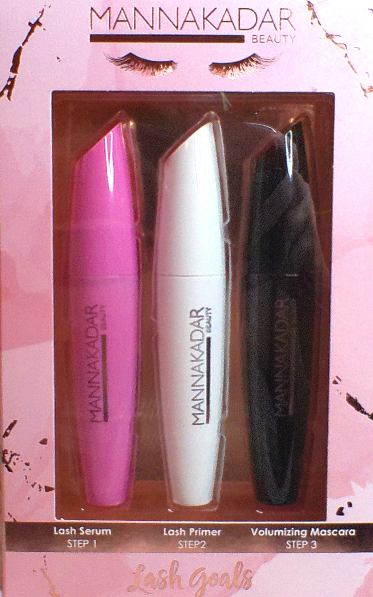 Manna Kadar Lash Goals three-piece serum, primer and volumizing mascara set