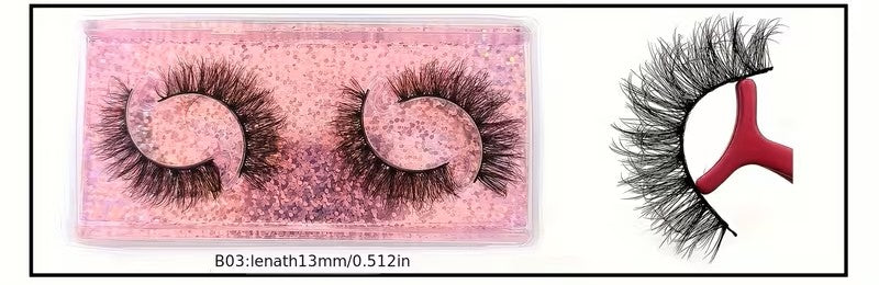 3D Faux Mink Lashes Soft & Reusable, Natural & Dramatic Looks, Eyelashes 10 Styles