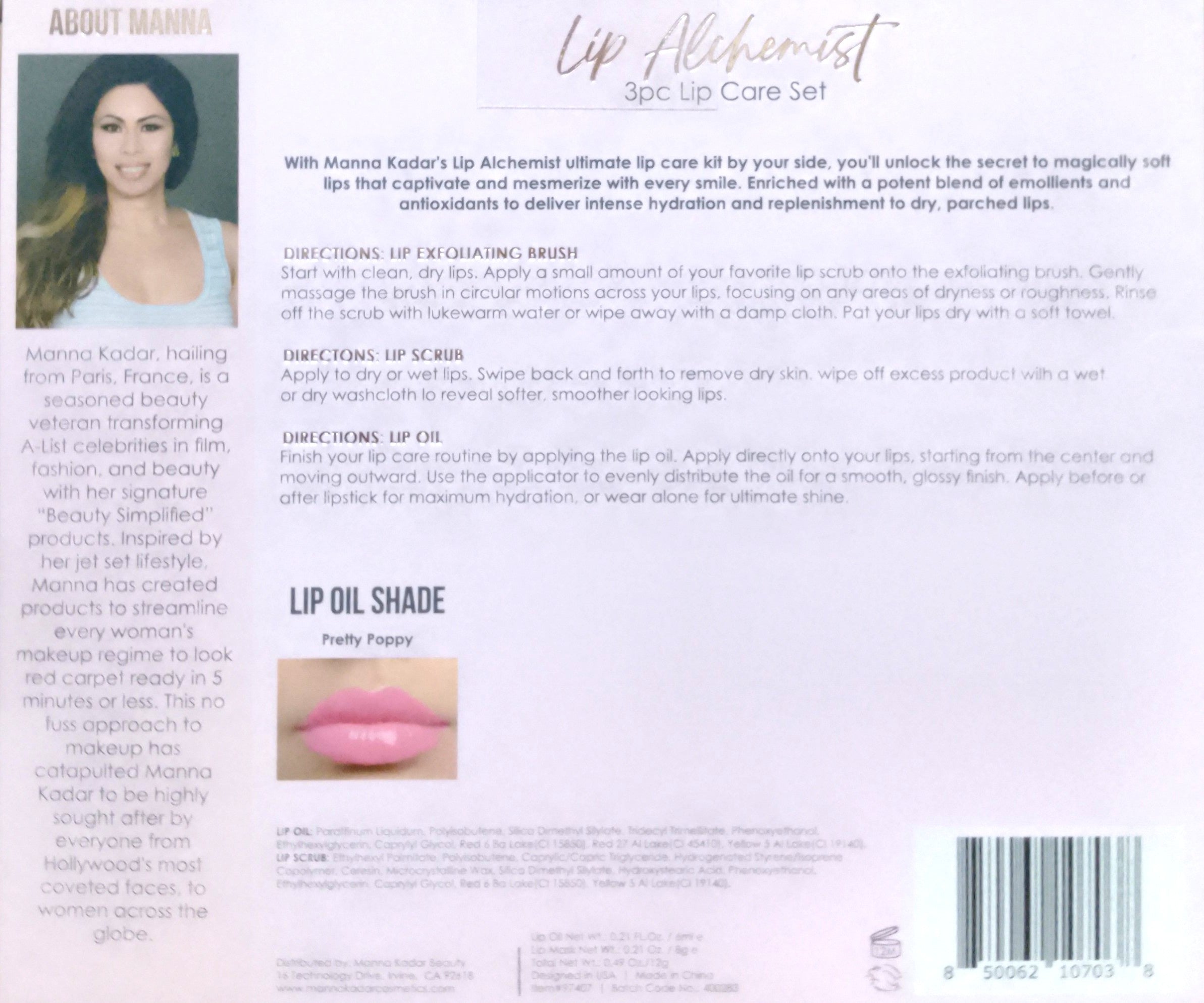 Manna Kadar Lip Alchemist Lip Oil, Mask and Scrubber