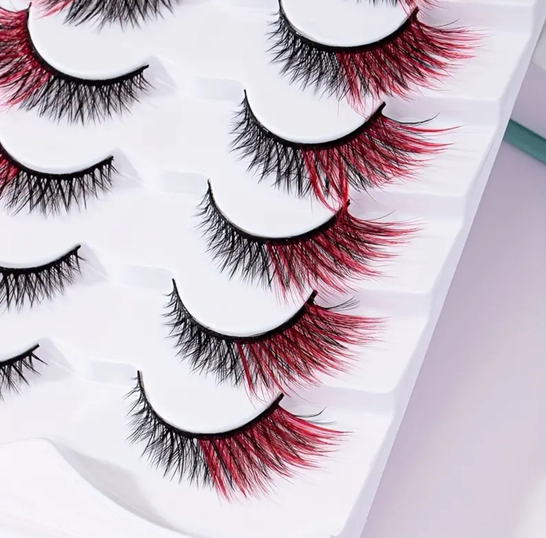 Red and Black Eyelashes