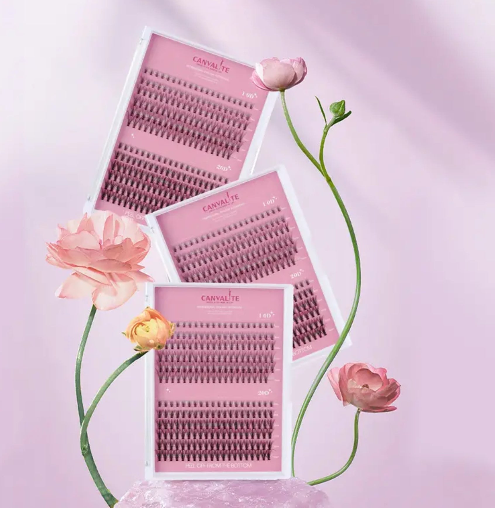 CANVALITE 10D & 20D Black Cluster Eyelashes