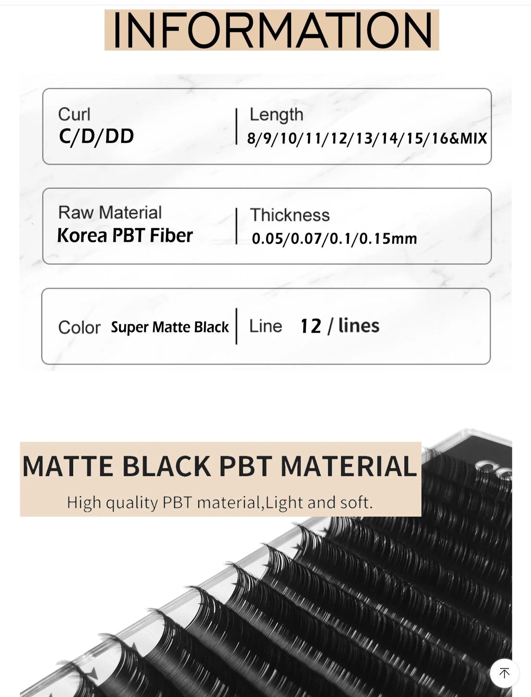 COMANGO Matte Black Premium Eyelashes (pre-order)