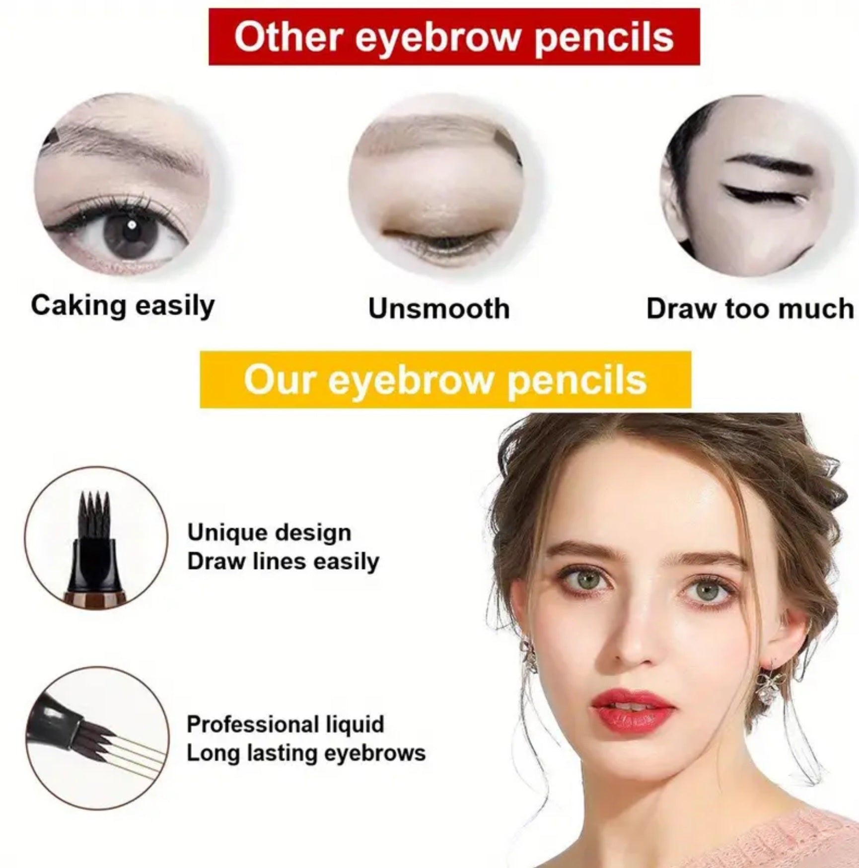 Split Tip Water Eyebrow Pencil