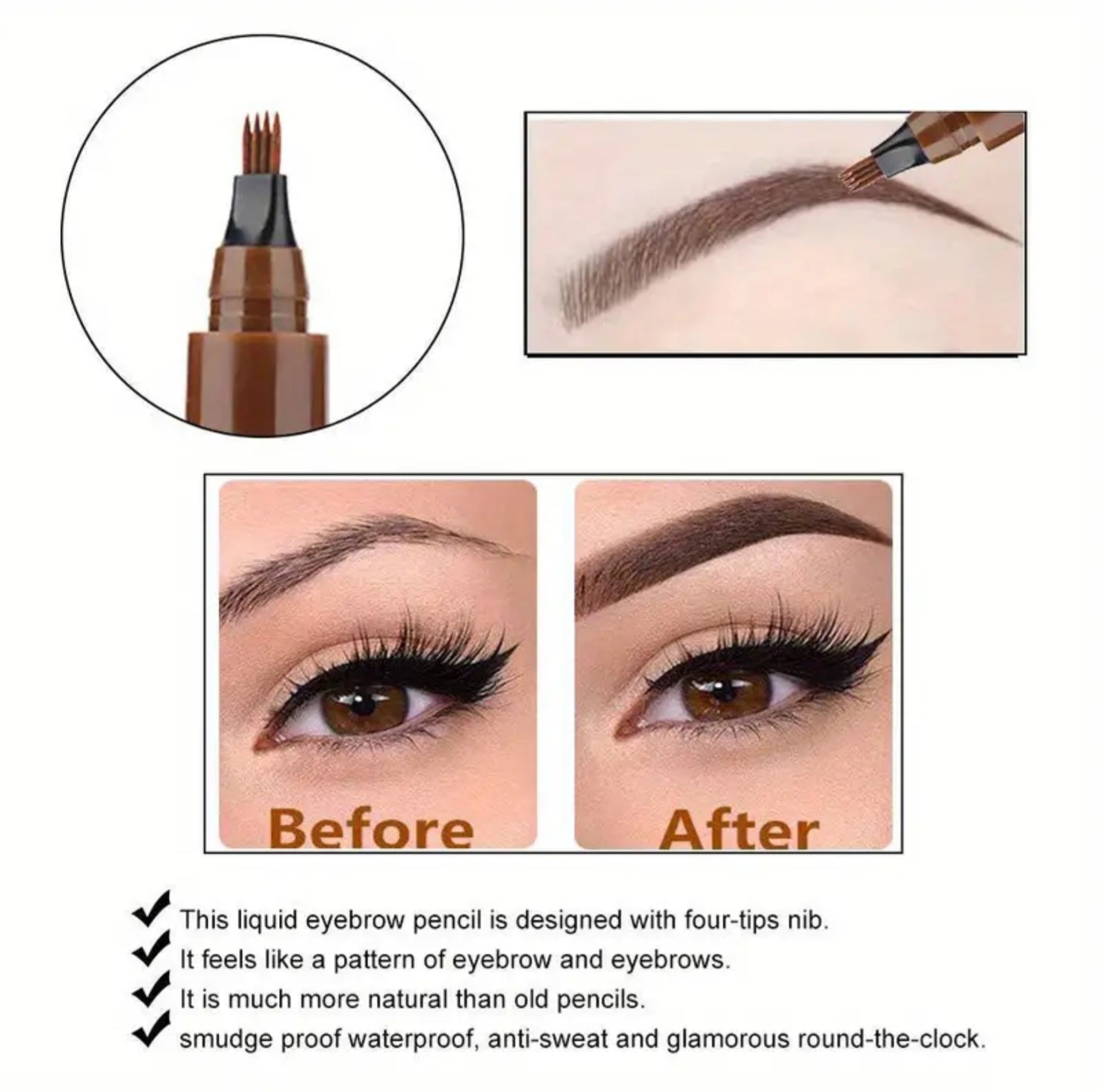 Split Tip Water Eyebrow Pencil