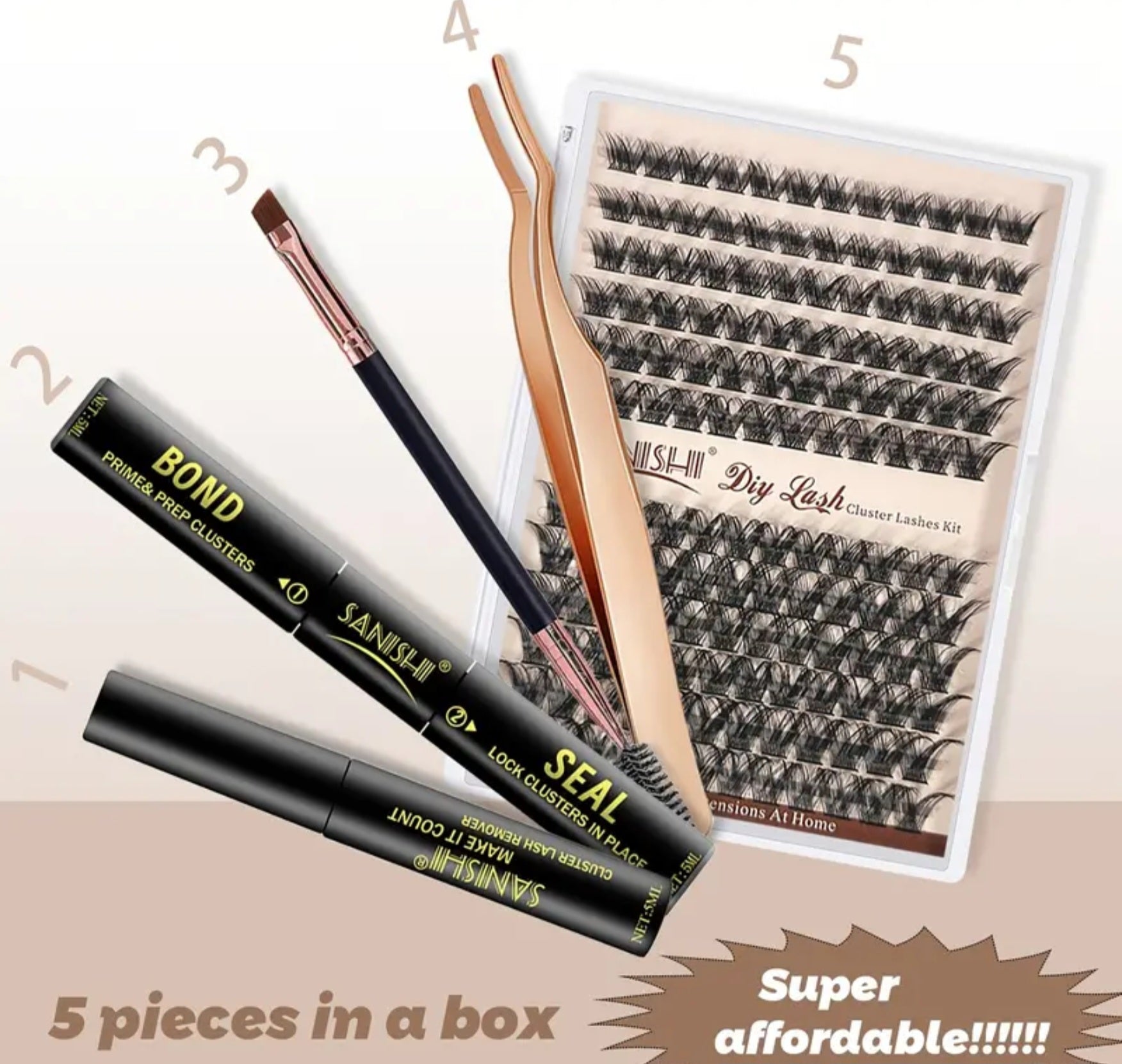 SANISHI 144 Lash Clusters 8-16mm (Pre-Order)