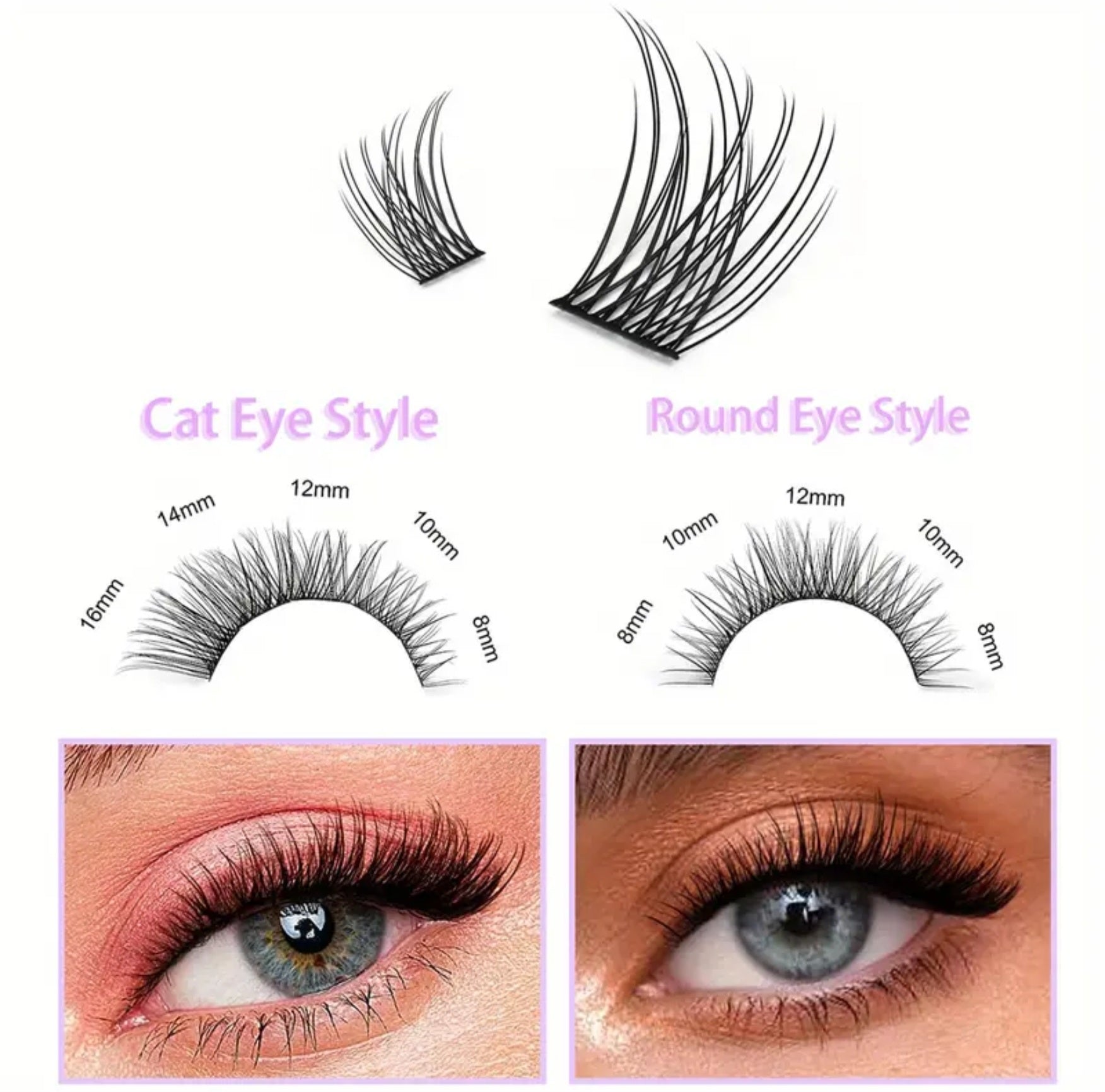 SANISHI 144 Lash Clusters C & D Curl (Pre-Order)