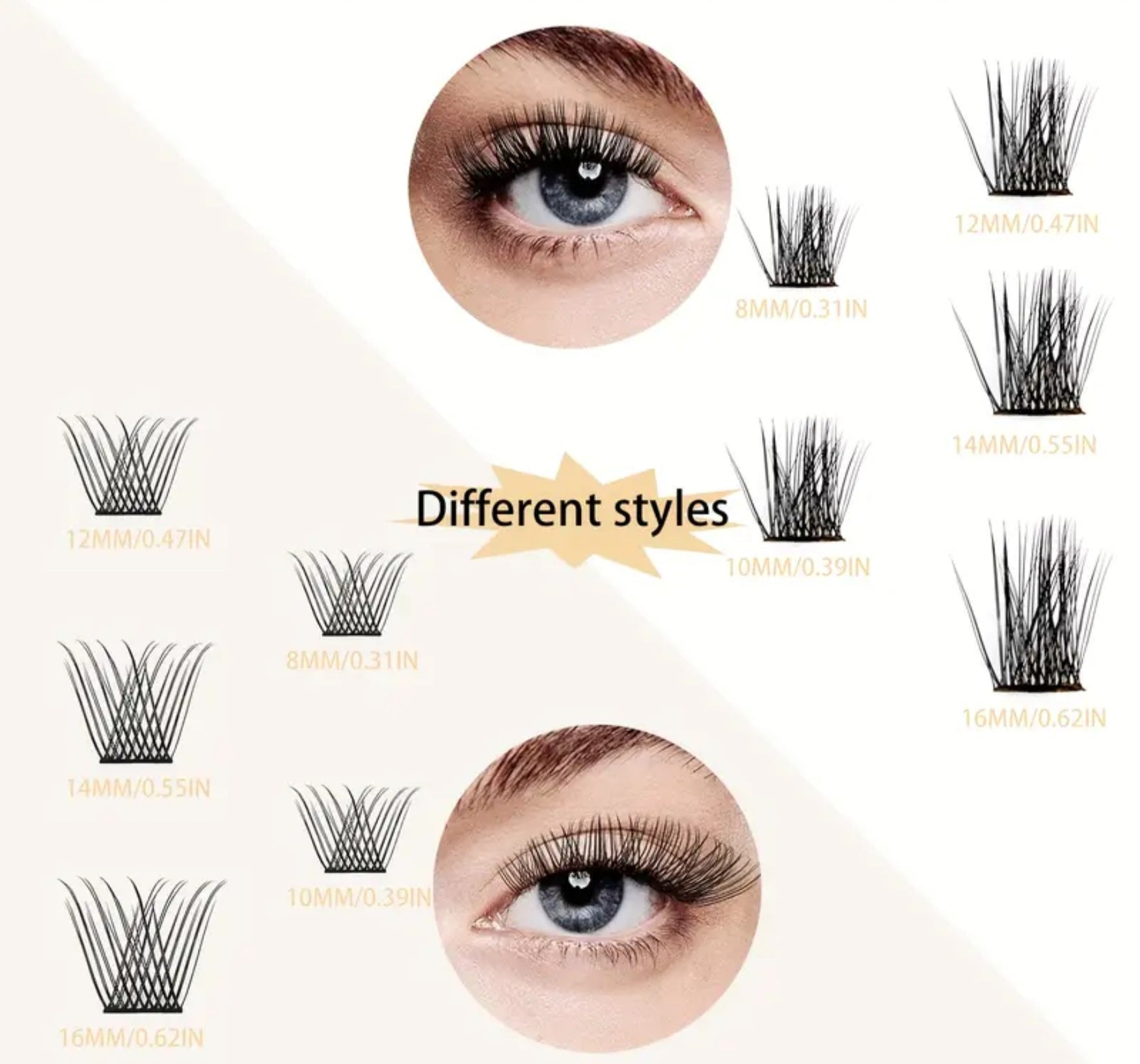 SANISHI 72 Lash Cluster 8-16mm (Pre-Order)