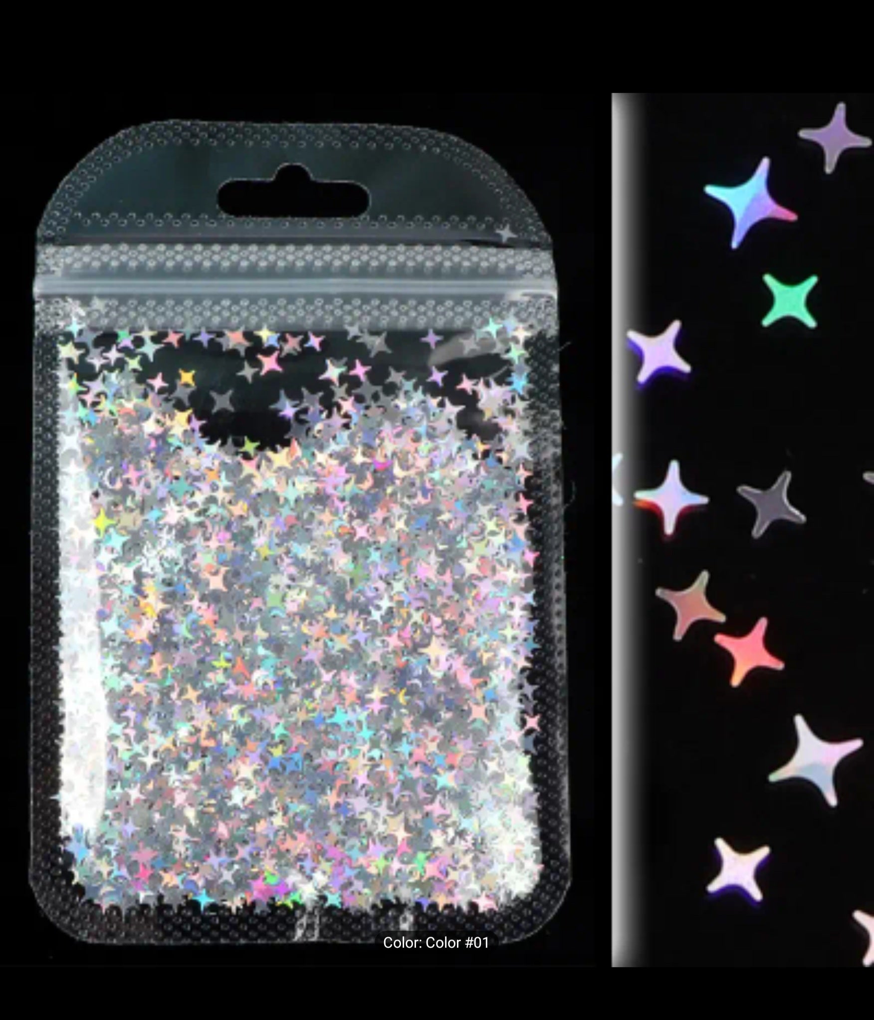 Holo Star Sequins