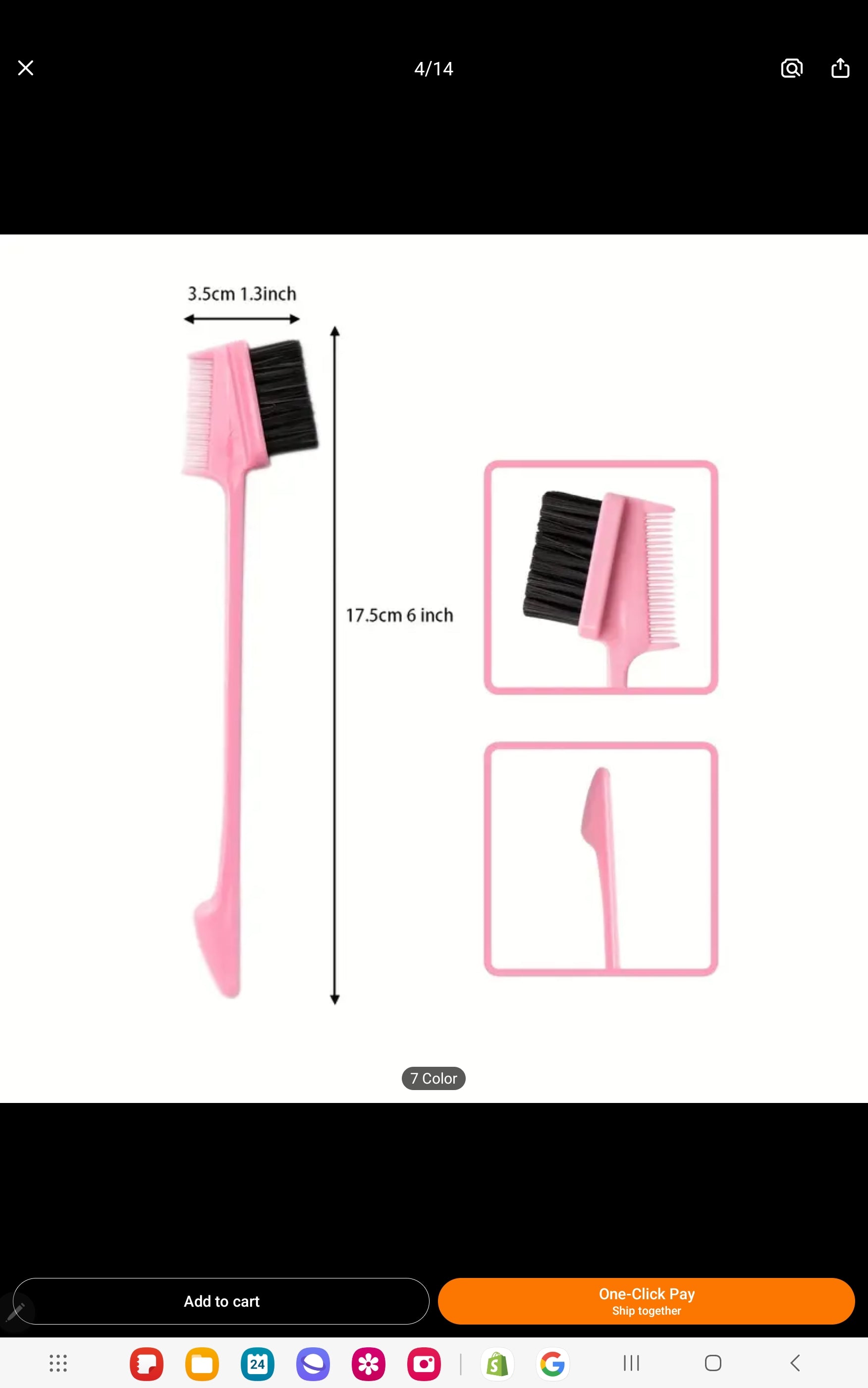 Eyebrow Hair Styling Comb