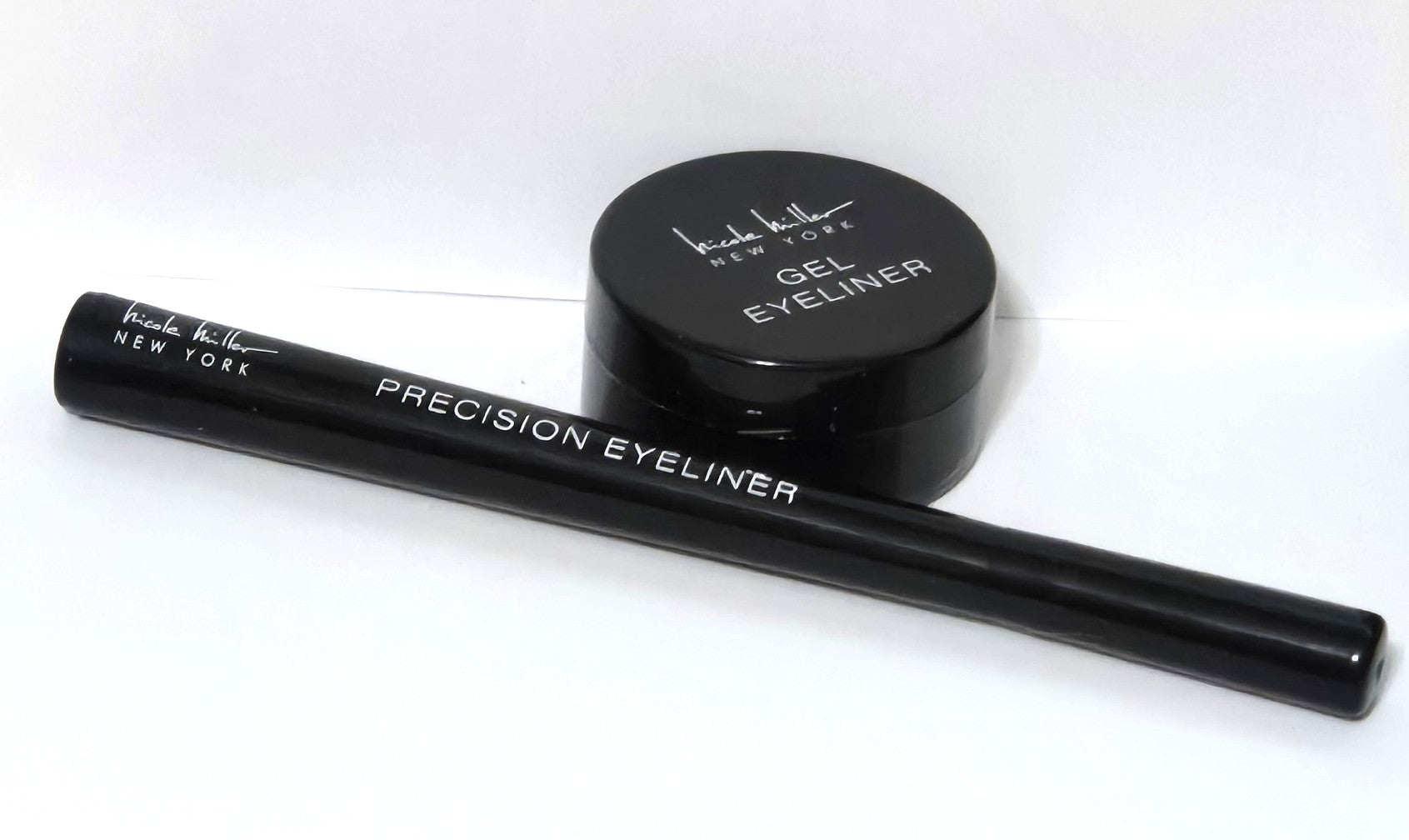 Nicole Miller Eyeliner Duo, Gel & Pen Liners, 24 Hour Wear, Black