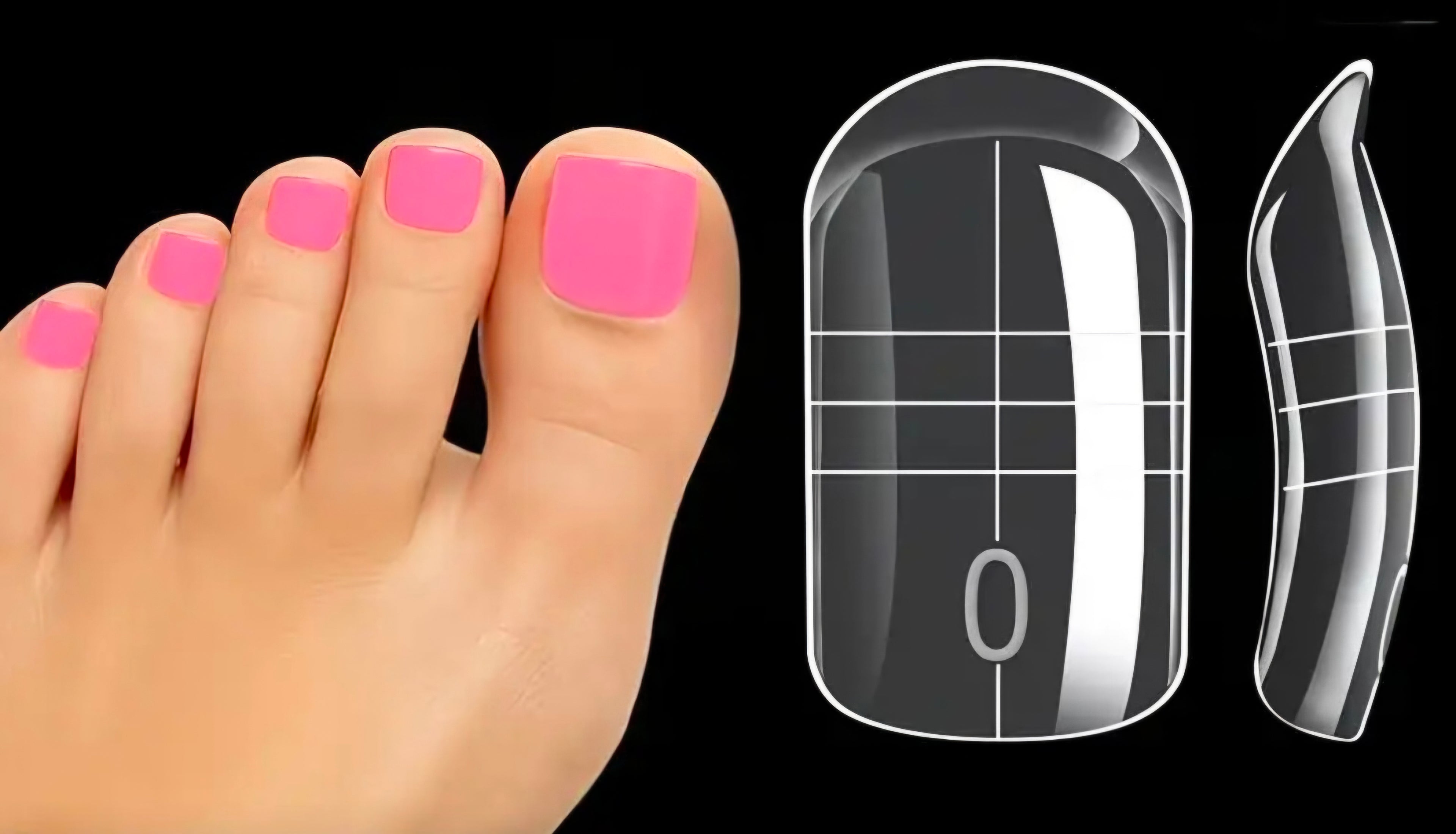 Toe Nail Dual Forms 15 -16 pieces
