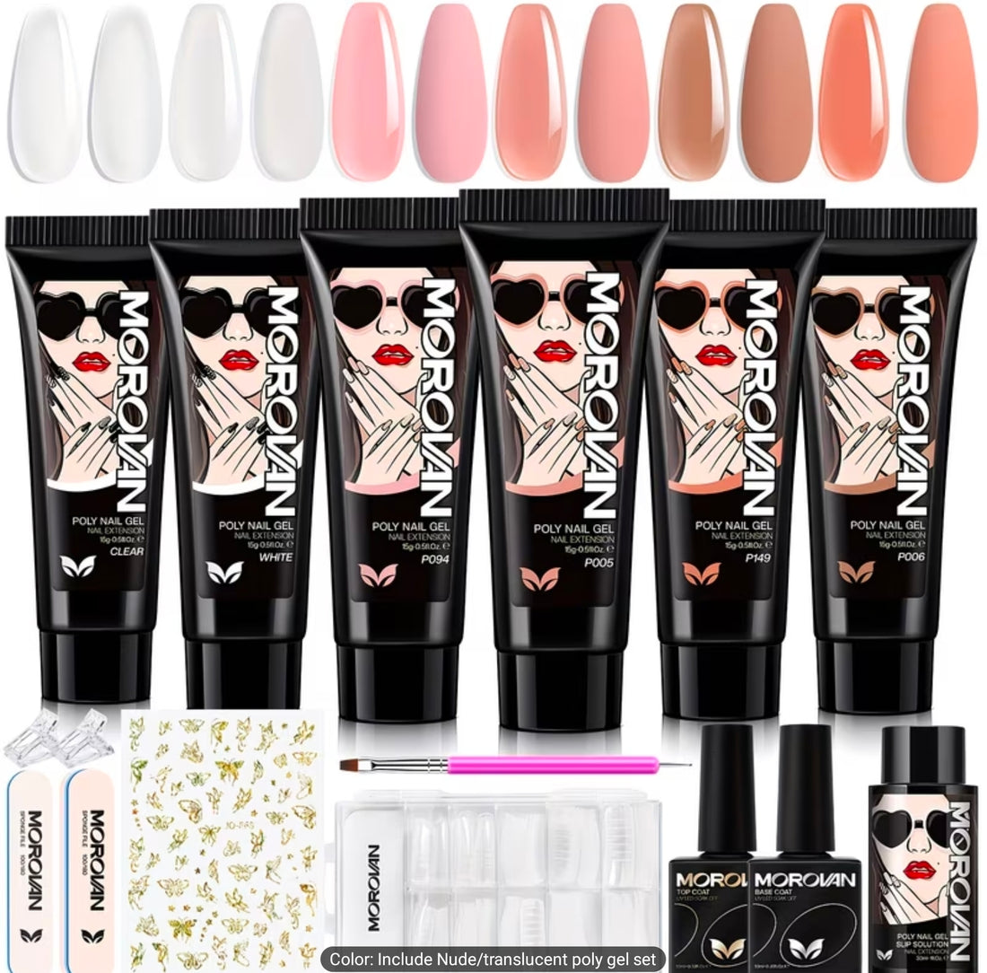 Morovan Salon Grade Polygel Nail Enhancement Set
