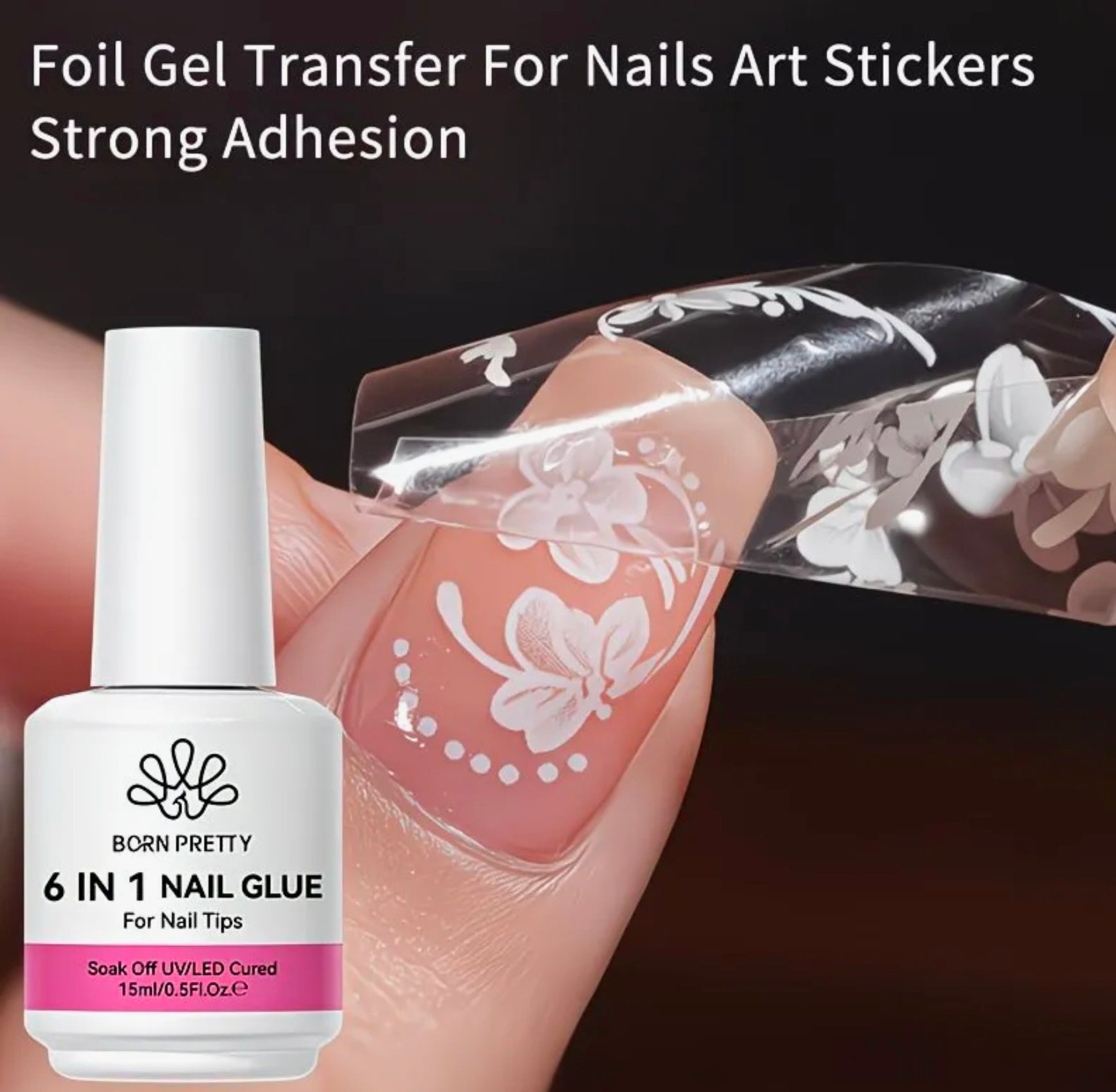 6 in 1 Nail Adhesive Glue Gel 15ml