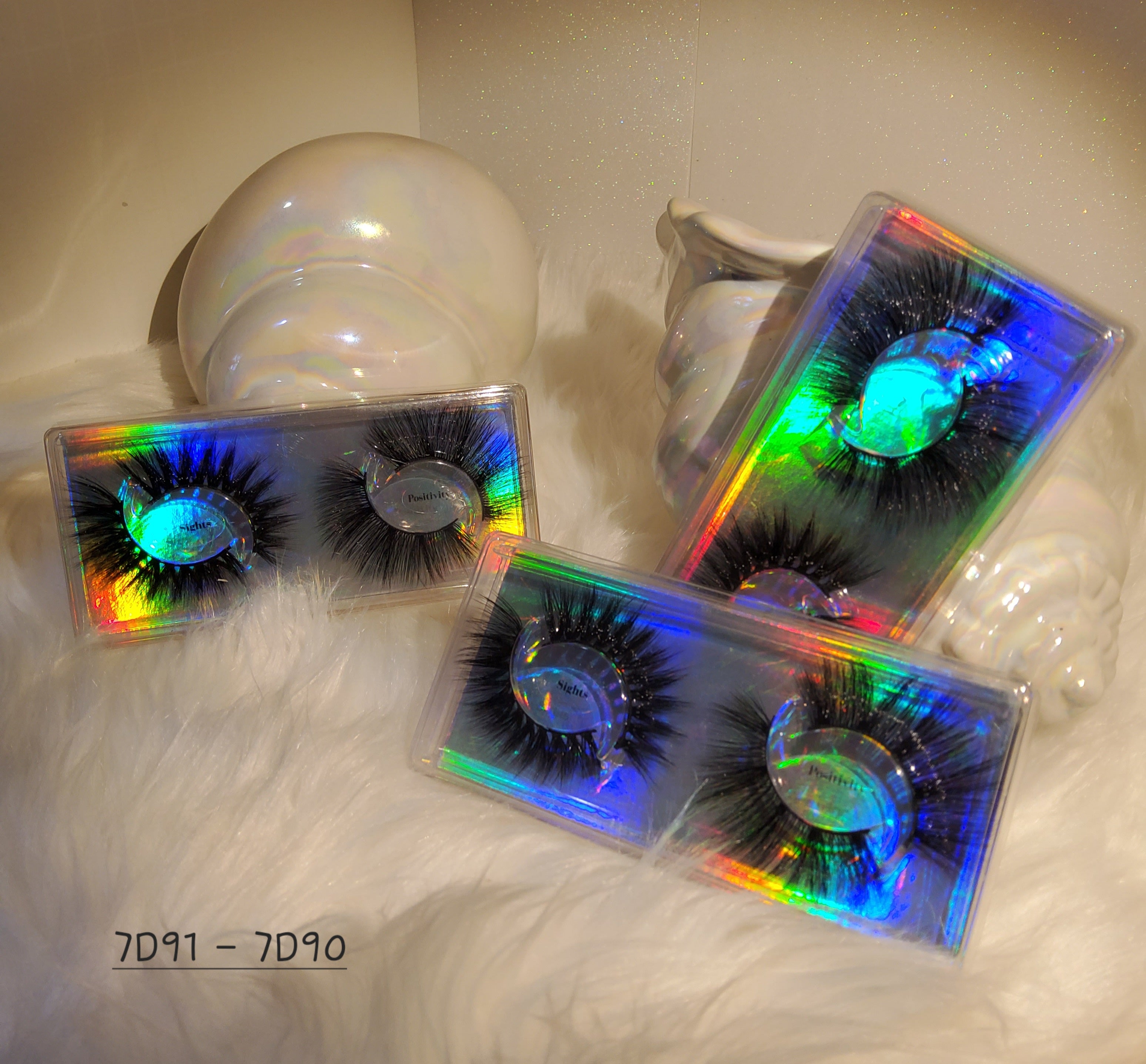 7D Combo - Black 35mm Faux Lashes