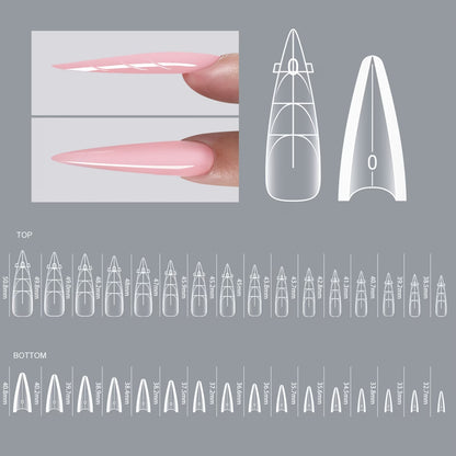Water Drop Sandwich Layer Nail Dual Form 15 pieces DIY