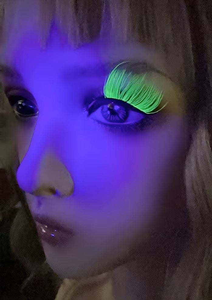 Color CatEye False Eyelashes 16-18mm C &amp; D Curl 1 piece