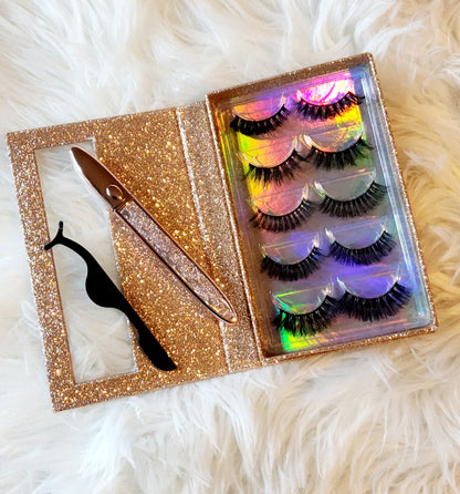 Glamorous 5 Eyelashes Set
