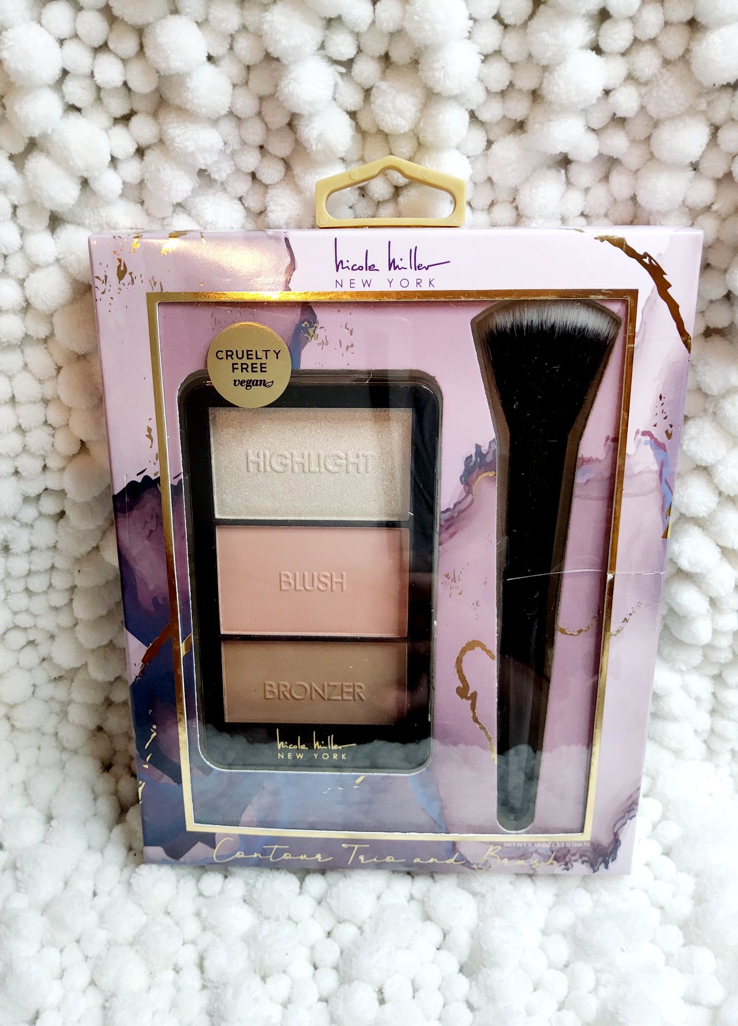 Nicole Miller Contour Trio Compact and Brush .12oz, Bronze