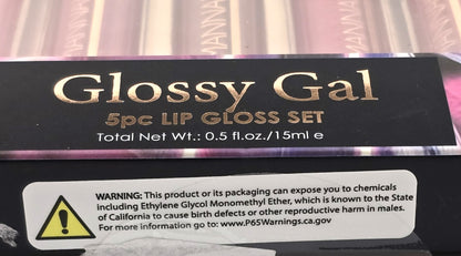 Manna Kadar Glossy Gal 5pc Lip Gloss Set