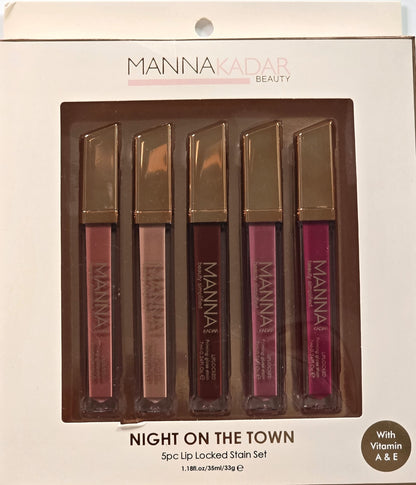 Manna Kadar Night on the Town 5pc Lip Locked Stain Set