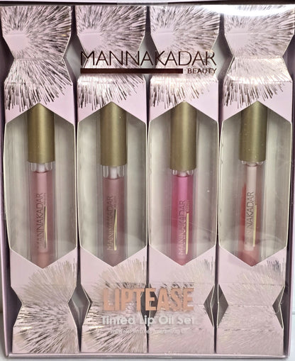 Manna Kadar Beauty Lip Gloss Set, 4 Shades, 0.27 fl.oz/8ml Each