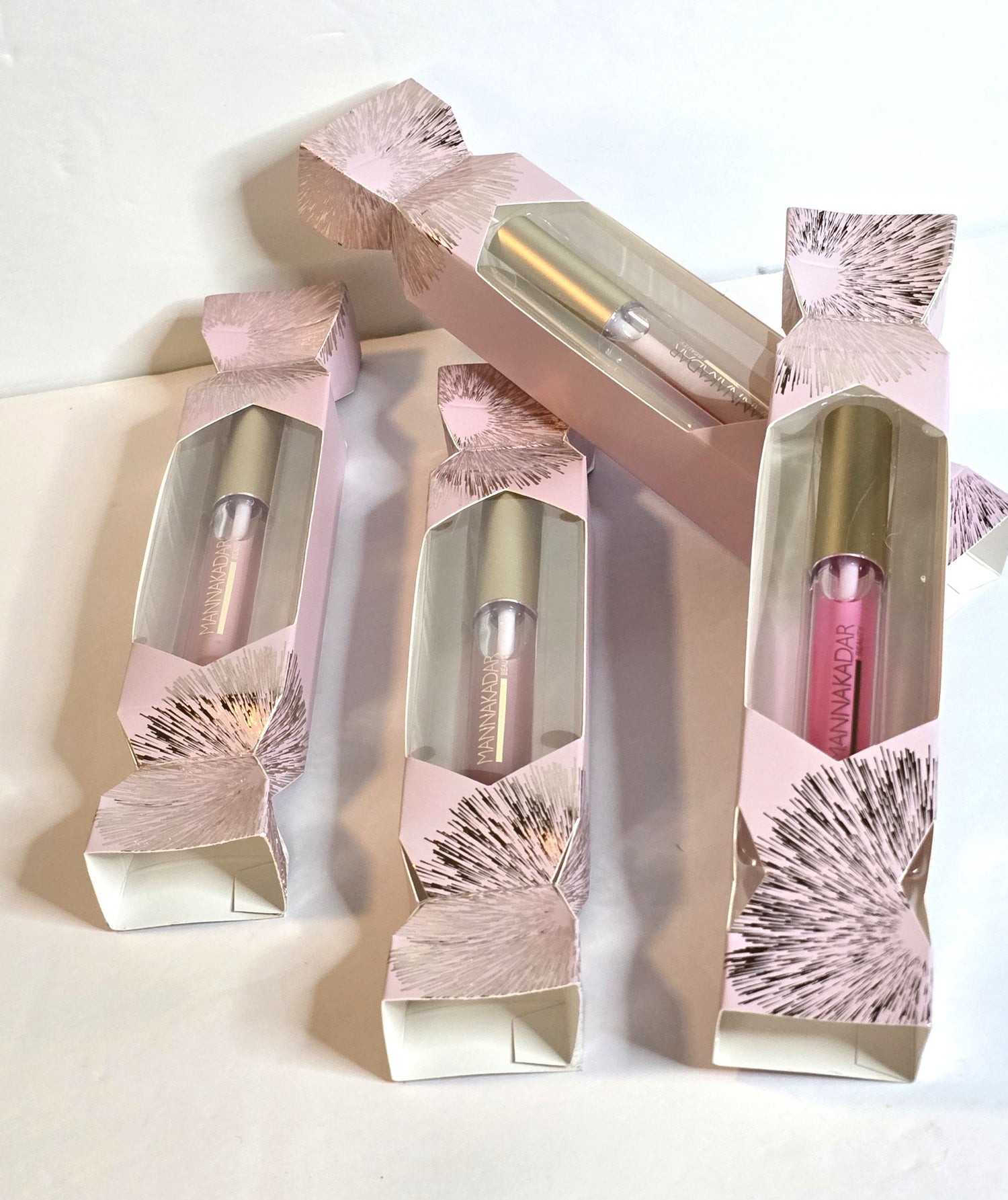 Manna Kadar Beauty Lip Gloss Set, 4 Shades, 0.27 fl.oz/8ml Each