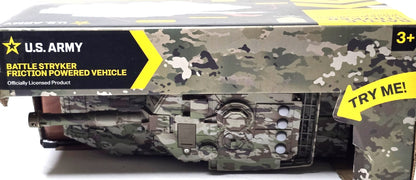 US Army Battle Stryker Friction Powered Vehicle with Lights and Sounds 3+