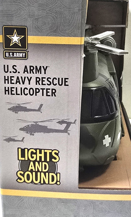 US Army Heavy Rescue Helicopter with Lights and Sounds 3+