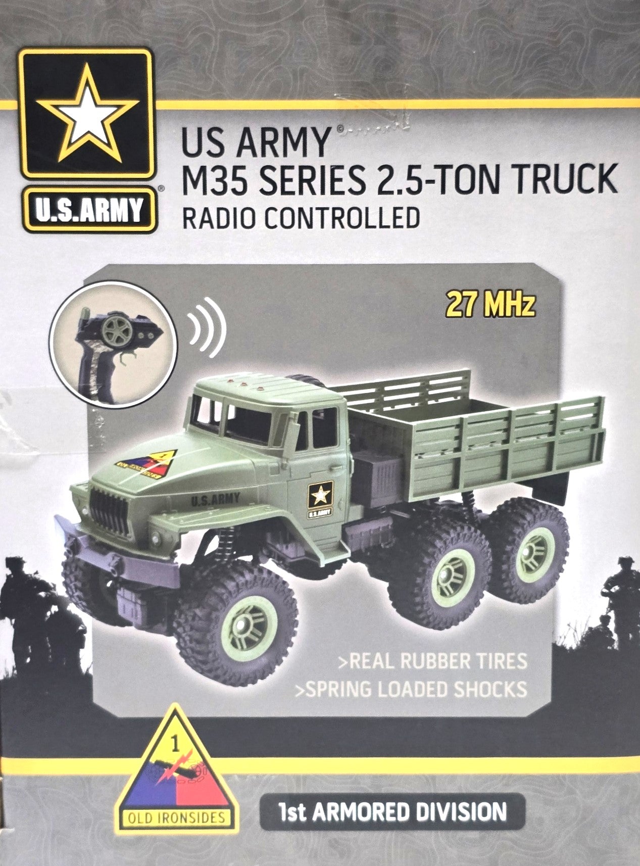 US Army M35 Series 2.5-Ton Truck Radio Controlled Rechargeable Batteries 3+