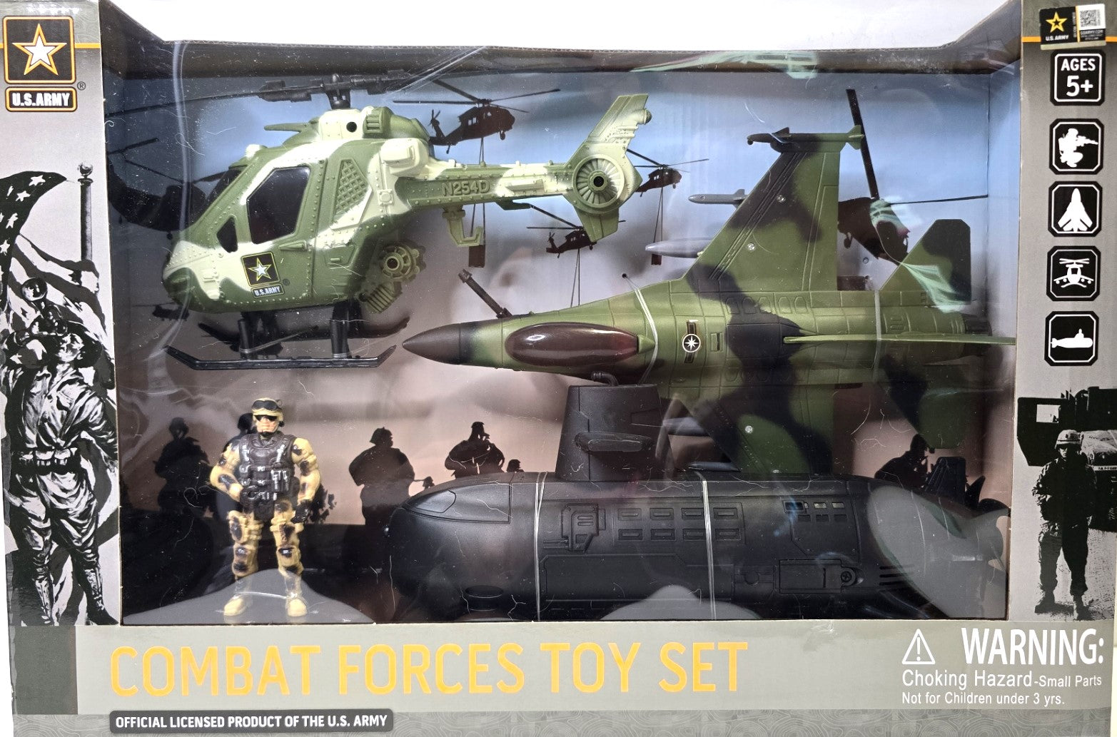 U.S. Army Combat Forces Toy Set, 4 Piece