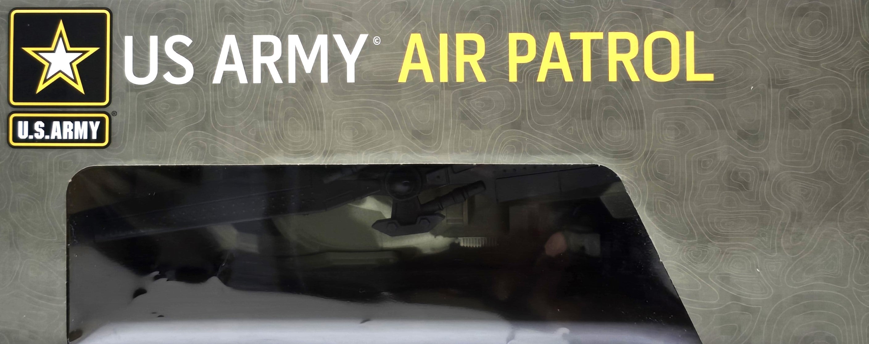 US Army Air Patrol Helicopter with Weapons and Soldier Play Set 3+