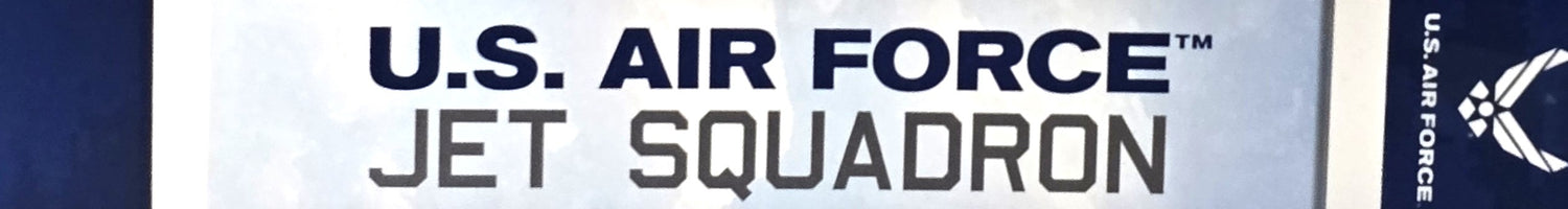 United Sates Air Force 4-Pack Toy Jet Squadron Die Cast Airplanes, Pull Back Military Fighter Jets, Diecast Air Plane Models