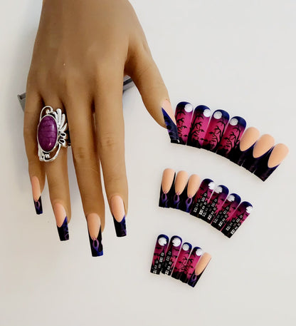 Non-Custom Colorful Press-ons 22-24 pcs