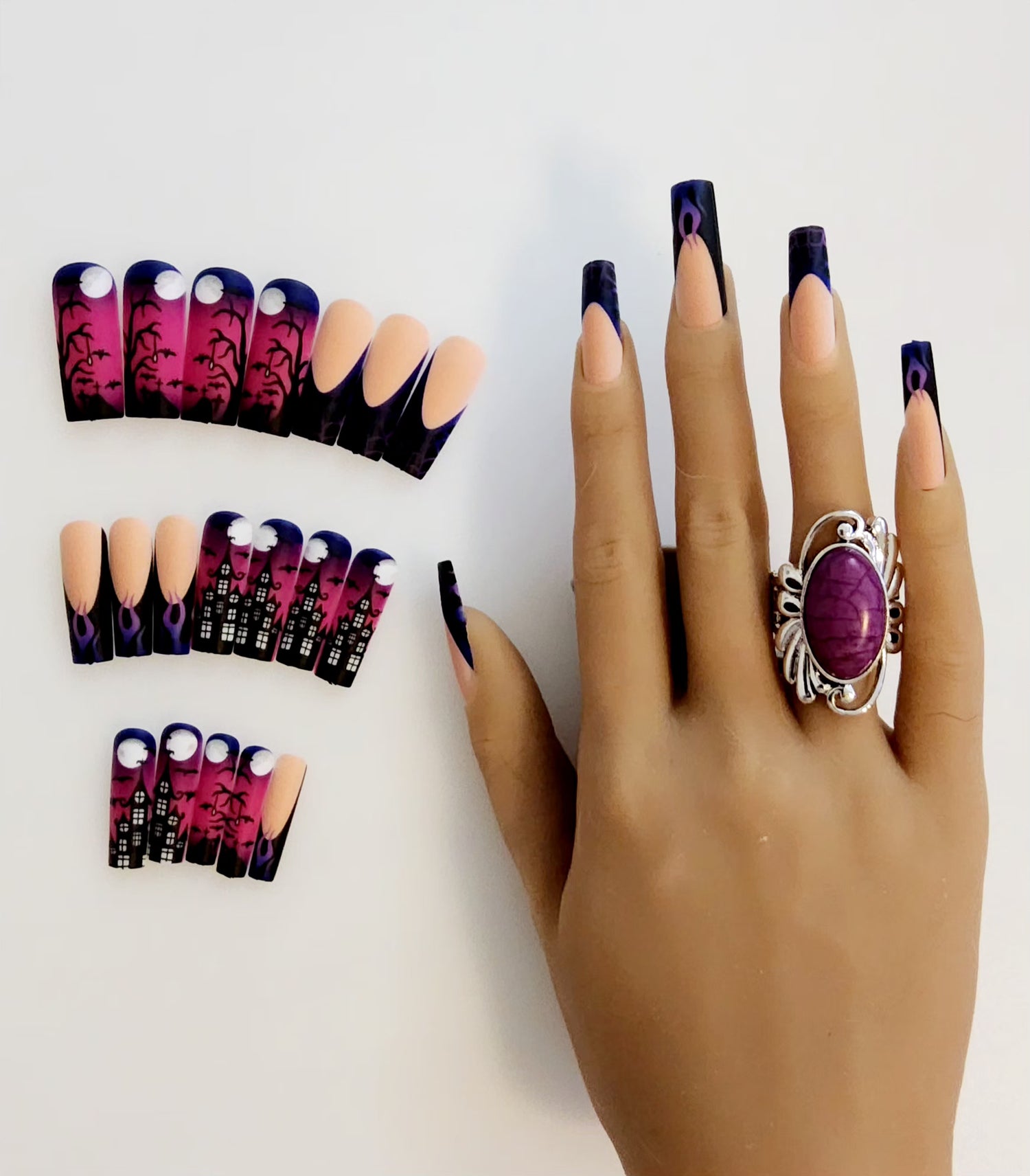 Non-Custom Colorful Press-ons 22-24 pcs