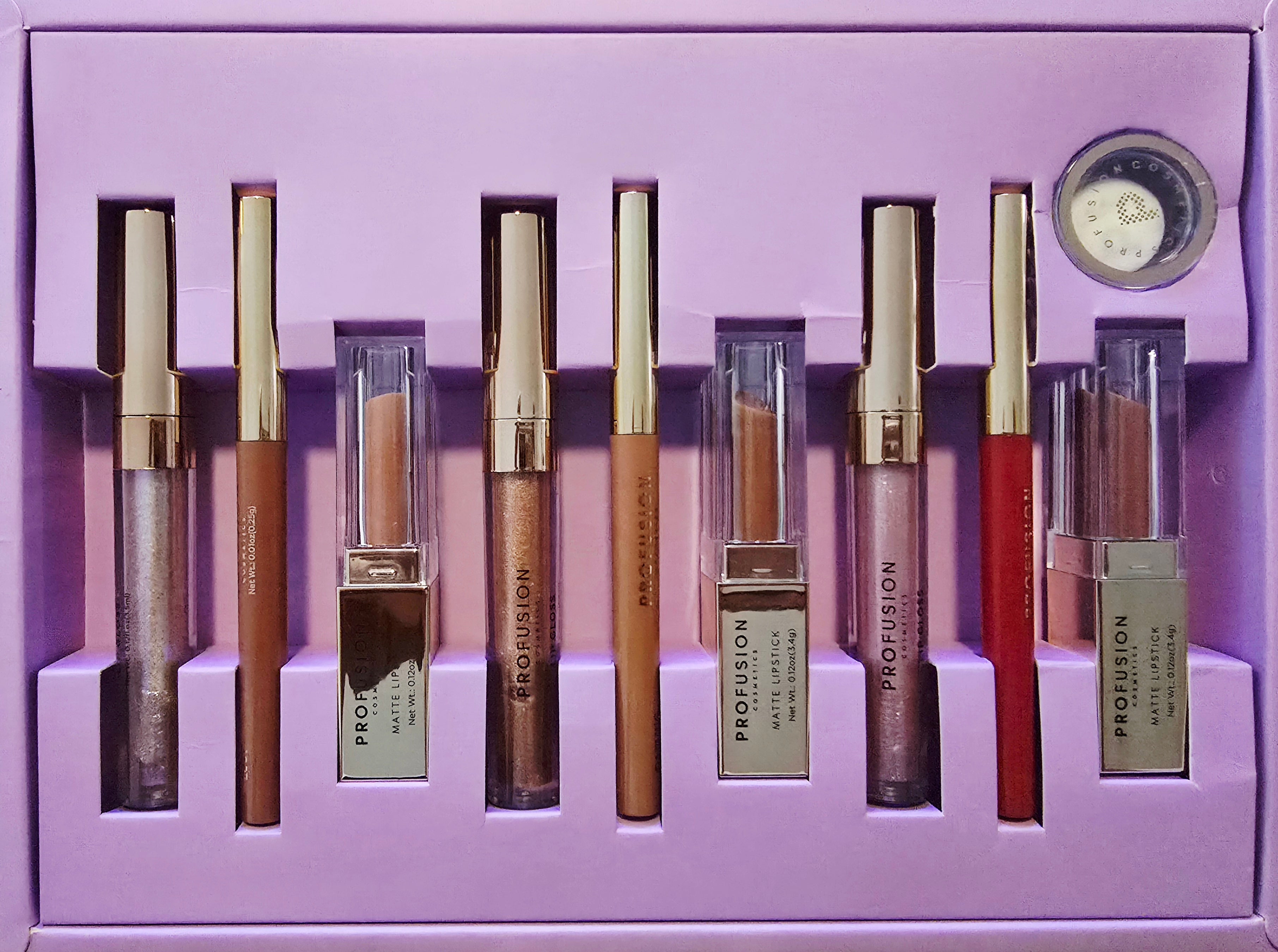 PROFUSION Stars Aligned Lip Liner Matte Lipstick Gloss Set