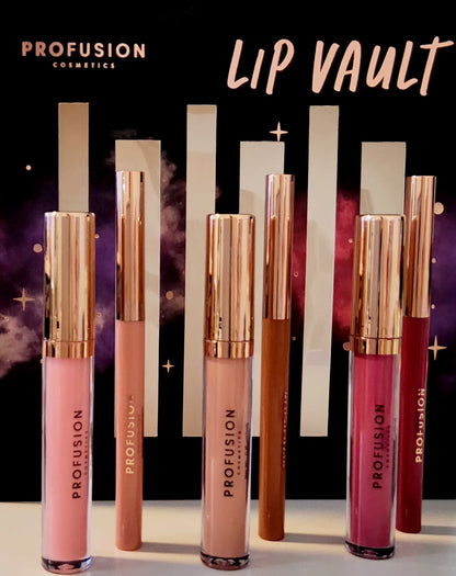 PROFUSION Lip Vault 6 pcs Lip Gloss and Lip Liner