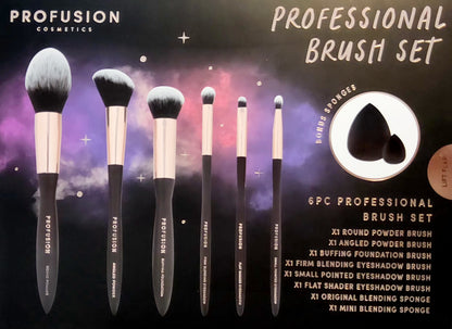PROFUSION 6 pcs Professional Brush Set