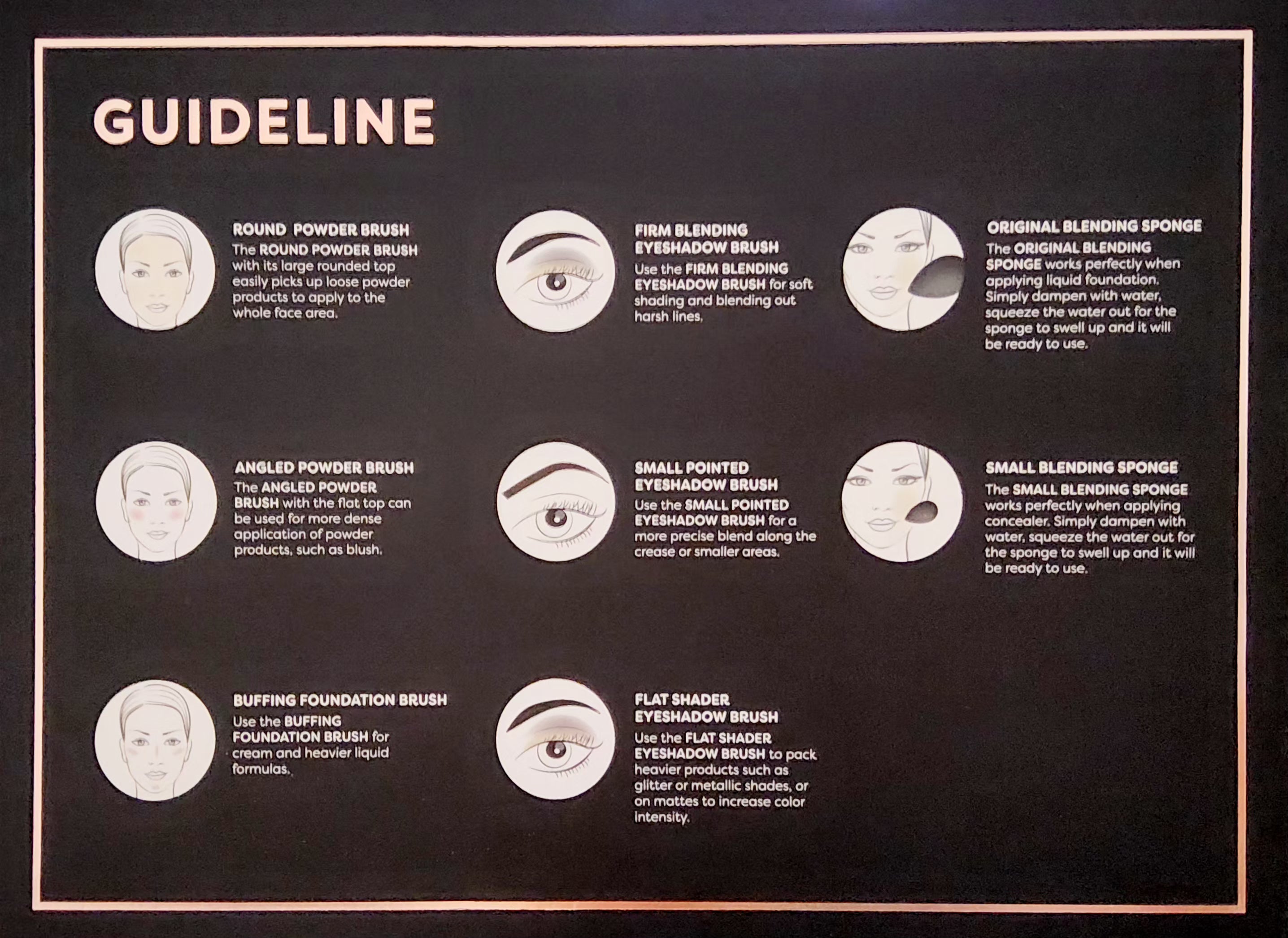 PROFUSION 6 pcs Professional Brush Set